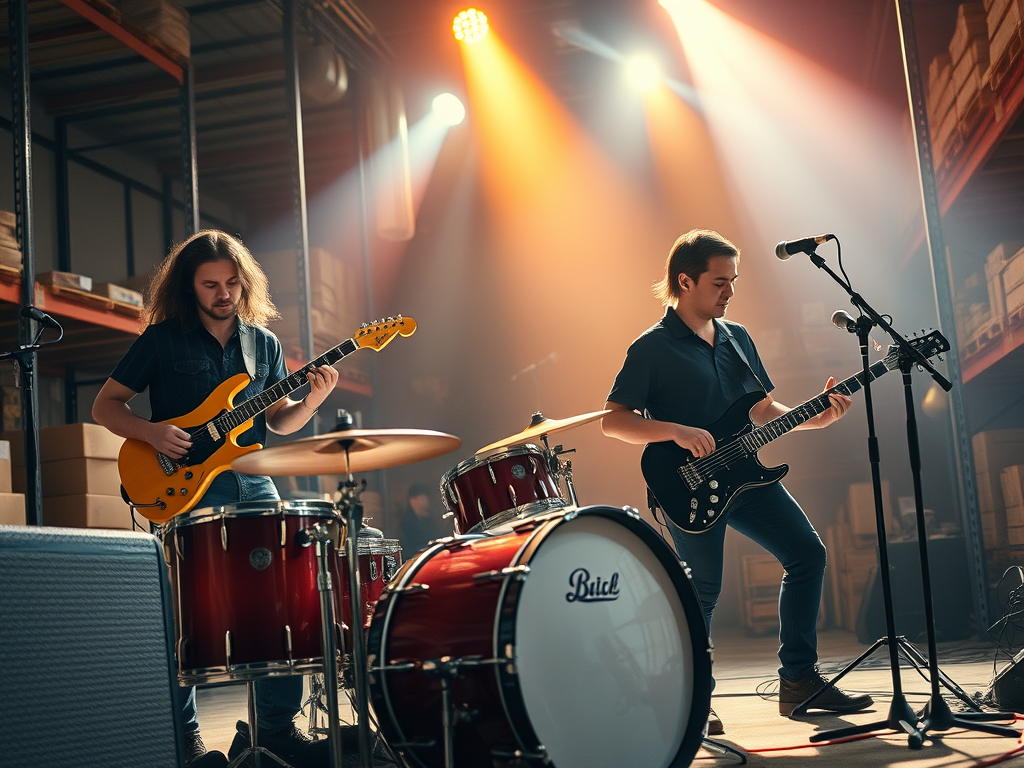 La gestión del almacén, analogía con una banda de rock.