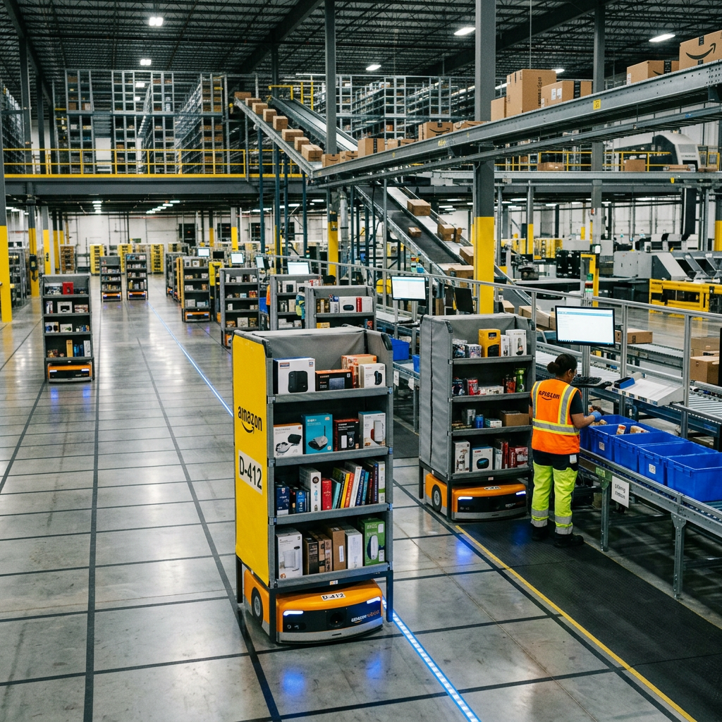 La Integración de Robótica de Picking de Alta Precisión (El caso del centro de Fulfillment de Amazon)